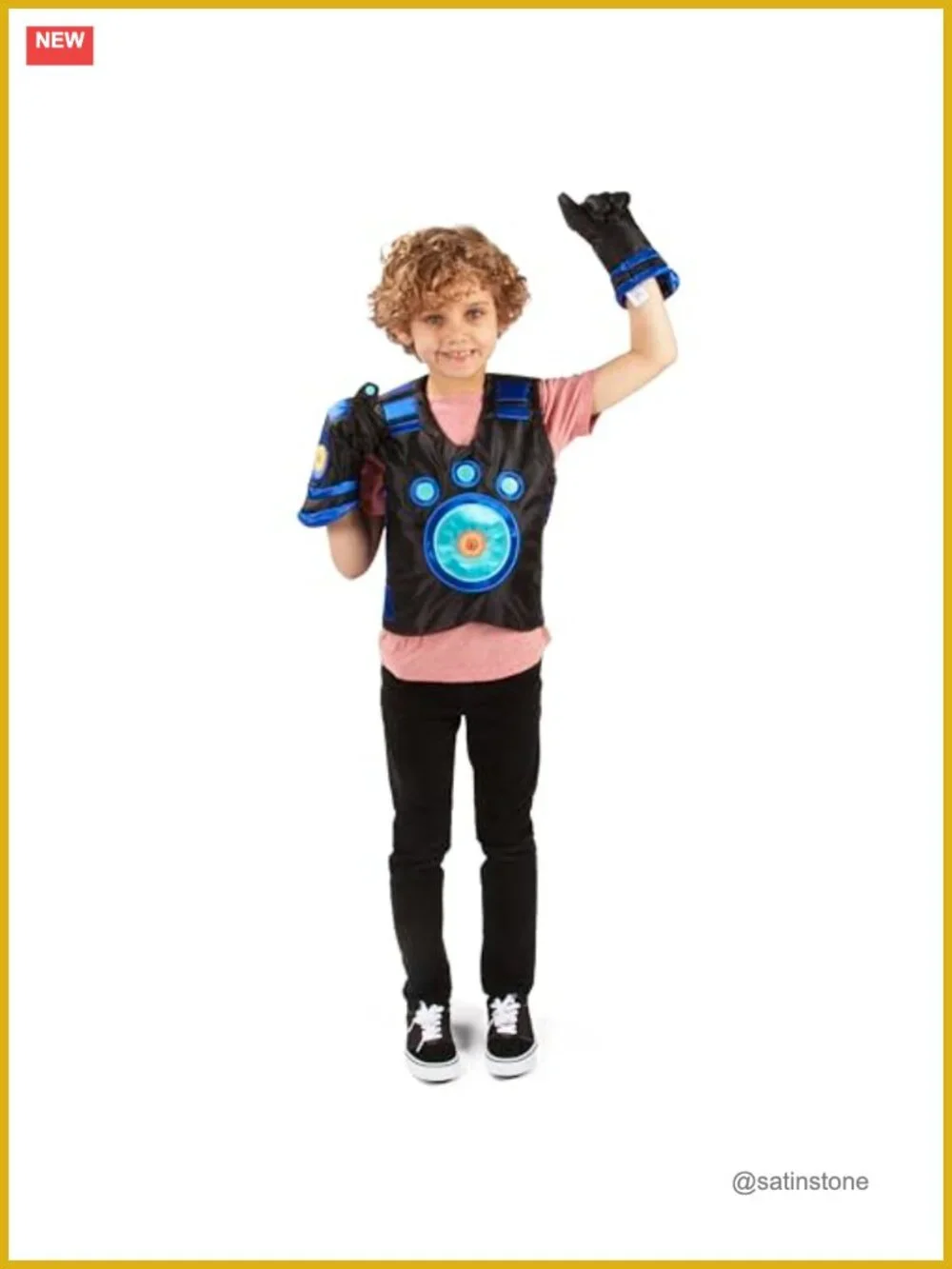 Wild Kratts Creature Power Suit Martin Large 6-8X Vest Gloves 2 Discs Halloween
